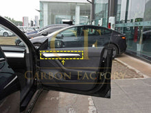 Load image into Gallery viewer, Dry Carbon Interior Side Door Trim Covers for Tesla Model 3 Model Y
