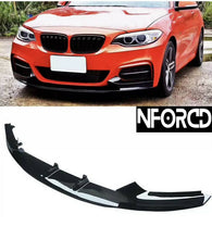 Load image into Gallery viewer, BMW 2 Series F22 F23 M Sport Front Splitter Lip Spoiler – Gloss Black ABS, Fits F22 Coupe & F23 Convertible (2013+)