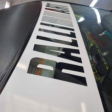 Load image into Gallery viewer, Ralliart Cut Out Sunstrip