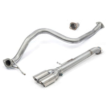 Load image into Gallery viewer, Ford Fiesta (Mk8) 1L EcoBoost ST-Line (ST Style) Venom Twin Tip Rear Box Delete GPF Back Performance Exhaust