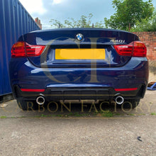 Load image into Gallery viewer, Gloss Black Rear Diffuser Dual Exhaust for BMW F32 F33 F36 4 Series 14-20