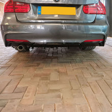 Load image into Gallery viewer, Gloss Black Rear Diffuser Twin Exhaust for BMW F30 F31 3 Series 12-19