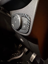 Load image into Gallery viewer, Transit Custom - Carbon Fibre Look Headlight Control Panel Surround