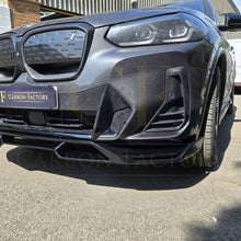 Load image into Gallery viewer, V Style Gloss Black Front Splitter for BMW G01 X3 IX3 G02 X4 LCI 22-24