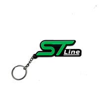 Load image into Gallery viewer, 4D ST-Line Logo Keychain for Ford – Gloss Black with Custom Colour Options | CEUK