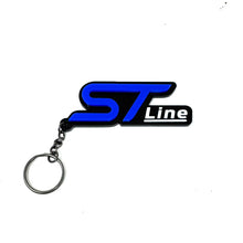 Load image into Gallery viewer, 4D ST-Line Logo Keychain for Ford – Gloss Black with Custom Colour Options | CEUK