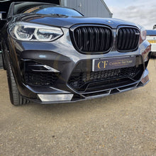 Load image into Gallery viewer, V Style Carbon Fibre Front Splitter for BMW F97 X3M F98 X4M 18-21