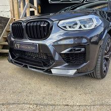 Load image into Gallery viewer, V Style Carbon Fibre Front Splitter for BMW F97 X3M F98 X4M 18-21