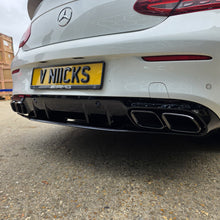 Load image into Gallery viewer, AMG Style Gloss Black Rear Diffuser & Exhaust Tips for Mercedes Benz W205 C Class & C63 Coupe 15-21