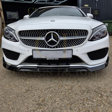 Load image into Gallery viewer, Brabus 2 Style Gloss Black Front Splitter for Mercedes Benz W205 C Class 15-18