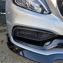 Load image into Gallery viewer, Carbon Fibre Front Fog Trims (2 Pieces) for Mercedes W205 C63 15-18