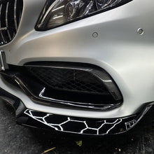 Load image into Gallery viewer, Carbon Fibre Front Fog Trims (2 Pieces) for Mercedes W205 C63 15-18