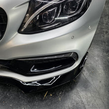 Load image into Gallery viewer, Carbon Fibre Front Fog Trims (2 Pieces) for Mercedes W205 C63 15-18