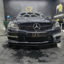 Load image into Gallery viewer, AMG Style Carbon Fibre Front Splitter for Mercedes Benz W204 C63 Facelift 12-14