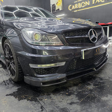 Load image into Gallery viewer, AMG Style Carbon Fibre Front Splitter for Mercedes Benz W204 C63 Facelift 12-14