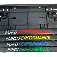 Load image into Gallery viewer, Ford Performance Number Plate Surrounds – Multi-Colour Logo | Sold as a Pair