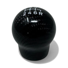 Load image into Gallery viewer, Genuine Carbon Fibre Gear Knob with No Logo – Reverse bottom right.