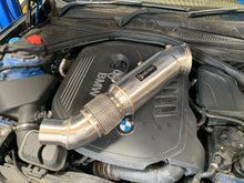 Load image into Gallery viewer, BMW B58 5" Super Sport Cat Downpipe – 200 Cell High-Flow Sports Catalyst, 5in to 4in Flexi – MOT-Friendly, No EML – Osprey Performance – Fits M140i M240i 340i 440i 540i 740i X3/X4 M40i (B58)