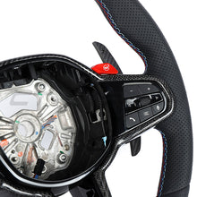 Load image into Gallery viewer, BMW Gxx LCI LEATHER FLAT BOTTOM CUSTOM STEERING WHEEL