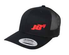 Load image into Gallery viewer, JB4 x Flexfit Official Black Snapback Cap, Embroidered JB4 Logo Baseball Hat, Red, White, Blue or Blackout