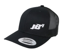 Load image into Gallery viewer, JB4 x Flexfit Official Black Snapback Cap, Embroidered JB4 Logo Baseball Hat, Red, White, Blue or Blackout