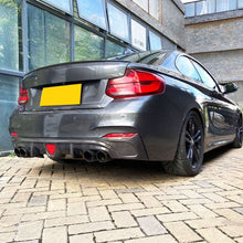 Load image into Gallery viewer, LED Style Carbon Fibre Rear Diffuser for BMW F22 2 Series M Sport 14-21