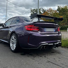 Load image into Gallery viewer, LED Style Carbon Fibre Rear Diffuser for BMW F87 F87C M2 16-21