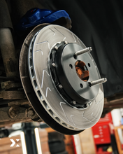 Load image into Gallery viewer, MMX Two Piece Floating Rear Brake Discs Rotors 370x24mm for BMW M3 M4 F80 F82 F83 F8X, Direct Replacement Pair
