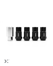 Load image into Gallery viewer, MMX Locking Wheel Nuts Security Set, Conical (Tapered) Seat Alloy Wheel Locks for MMX Stud Conversions 70mm & 80mm, 4x Nuts & Key