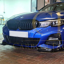 Load image into Gallery viewer, MP Style Gloss Black Front Splitter for BMW 3 Series G20 G21 Pre-LCI 19-21