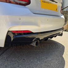 Load image into Gallery viewer, MP Style Gloss Black Rear Diffuser Dual Exhaust for BMW F22 2 Series M Sport 14-Present