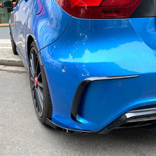 Load image into Gallery viewer, Gloss Black Rear Bumper Spats for Mercedes Benz W176 A Class AMG model 13-18