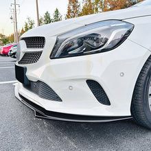 Load image into Gallery viewer, AMG Style Gloss Black Front Splitter for Mercedes Benz W176 A Class 16-18
