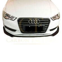 Load image into Gallery viewer, P Style Carbon Fibre Front Splitter for Audi A3 Saloon Non S Line 13-15
