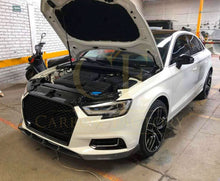 Load image into Gallery viewer, P Style Carbon Fibre Front Splitter for Audi A3 Saloon Non S Line 16-19