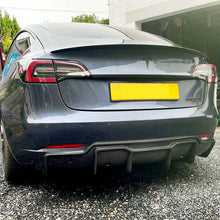 Load image into Gallery viewer, P Style Carbon Fibre Rear Diffuser for Tesla Model 3 16-23