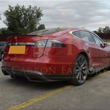 Load image into Gallery viewer, P Style Carbon Fibre Rear Diffuser for Tesla Model S P85 14-15