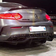 Load image into Gallery viewer, PSM Style Carbon Fibre Rear Diffuser for Mercedes W205 C Class Coupe & C63 2 Door 15-21