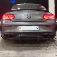 Load image into Gallery viewer, PSM Style Carbon Fibre Rear Diffuser for Mercedes W205 C Class Coupe & C63 2 Door 15-21