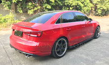 Load image into Gallery viewer, RS Style Carbon Fibre Side Skirts for Audi A3 Saloon (Non S Line) 16-19