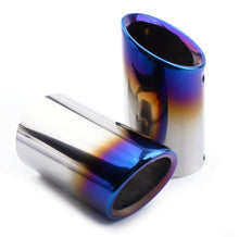 Load image into Gallery viewer, 2006-2013 BMW E90 E91 323 325 328 330 Slip-On N51/N52 Exhaust Tips - Burned Blue (Pair)