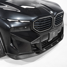 Load image into Gallery viewer, BMW XM G09 Carbon Fibre Front Splitter by 3D Design - Front Lip Spoiler | Carbon Fiber Aero | OEM-Fit Performance