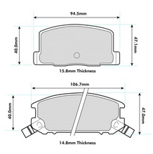 Load image into Gallery viewer, Toyota MR2 MK1-MK2 & MK3 Rear Performance Brake Pads 0405