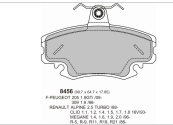 Load image into Gallery viewer, 205 GTI / Clio 2.0 Williams 16V PBS ProRace Performance Brake Pads 8456