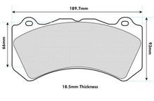 Load image into Gallery viewer, NISSAN Skyline GT-R R35 3800 2008 on PBS front Pads 8571