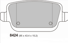 Load image into Gallery viewer, Ford Focus RS MK2 Rear Performance Brake Pads 8424