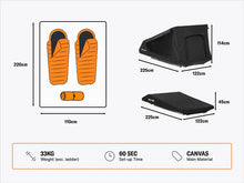 Load image into Gallery viewer, TentBox GO - Car Roof Tent
