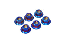 Load image into Gallery viewer, Burger Motorsports Titanium Strut Top / Shock Tower Nuts Kit, Burnt Blue - BMW E Chassis 1 3 5 Series, X1 X3 X5, Z4 - M8 x 1.25, Set of 6 - Replaces 31316769731