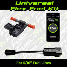Load image into Gallery viewer, Fuel-It! Bluetooth Ethanol Content Analyser Kit, Flex Fuel E85 Composition Sensor, Universal 5/16in Fuel Lines, 0-5V & 50-150Hz Outputs for ECU, Gauges & JB4