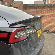 Load image into Gallery viewer, V Style Carbon Fibre Boot Spoiler for Tesla Model 3 16-23